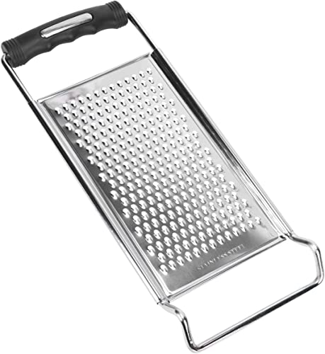 Cabralia Stainless Steel Flat Cheese Grater Non Slip Base #TOP1
