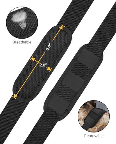 CVLIFE Rifle Sling Two Point Sling, Removable Pad 360° Swivels, Elastic - image 2