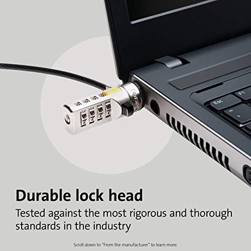 Kensington Combination Cable Lock for Laptops Dev & Gear