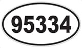 US Decal, Inc. Number 95334 Oval Sticker