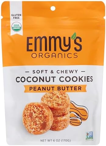 Emmy's Organics Peanut Butter Coconut Cookie, 6 OZ