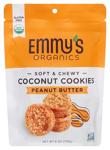 Emmys Organic Peanut Butter Coconut Cookie, 6 OZ