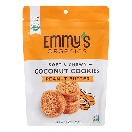 EMMYS Organic Peanut Butter Coconut Cookie, 6 OZ