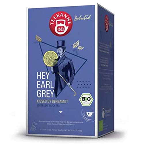 Teekanne Selected Hey Earl Grey Bio Schwarztee Luxury Cup 40g