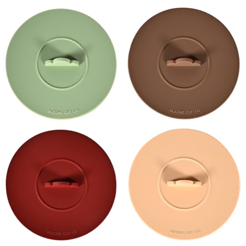 4 Pack Silicone Cup Covers Multicolored Silicone Lids Silicone mug cover