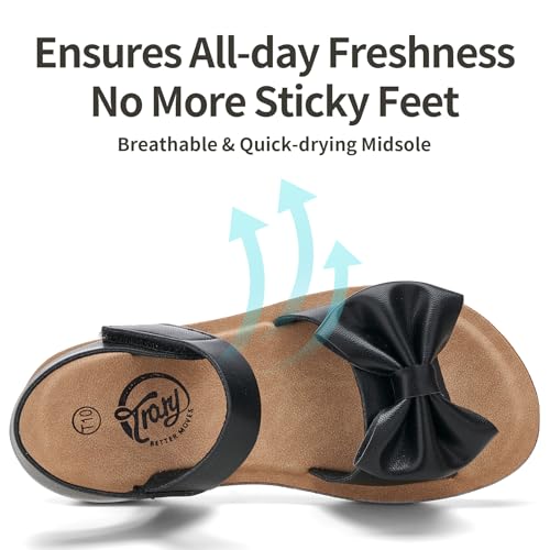 Image of Trary Toddler Sandals for Baby Girls Boys Summer Sandals Cute Kids Shoes Lightweight Open Toe Sandals Beach Holiday Unisex Child Sandals