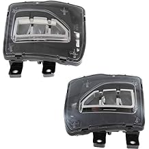 Go-Parts - Front Fog Lights Assembly for Chevrolet Silverado 1500 2016-2018, Right Passenger and Left Driver, Replacement Pair/Set 2017