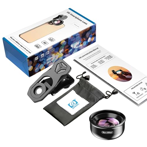 APEXEL Professional Macro Photography Lens for Smartphone, Macro Lenses for iPhone, Samsung, Galaxy, Oneplus, Android Phone(Fits for Almost All Phone), Cell Phone Lens Attachment for iPhone