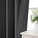 Joydeco 84Inch Blackout Curtains for Bedroom, Black Out Curtains 84 inch Long, Thermal Insulated Long Drapes 2 Panels Set, Room Darkening Grommet Grey Curtains for Living Room, Cortinas para Sala