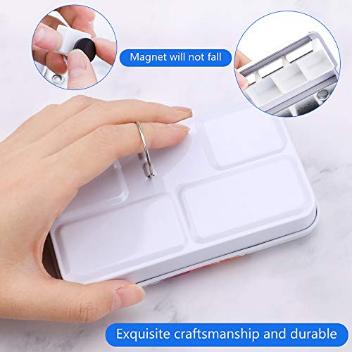 Tavolozza vuota per acquerelli, scatola in metallo...