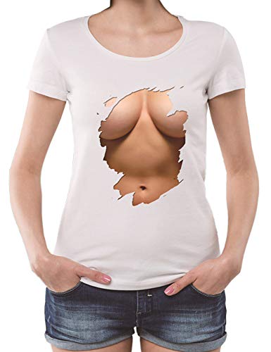 Women's Sexy Big Boobs Printed Short Sleeve Tee Shirt Tops Crew Neck Cute 3D Boob Summer T Shirts Plus Size2