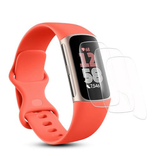 �y3���Z�b�g�zFOR Charge5 / Fitbit Charge6 �ی�t�B���� Fitbit Charge 5 �t�B�����b�����ߗ�TPU���b24���Ԏ����C���Z�p���ځb�w��h�~�bFitbit Charge 6 �t���ی�t�B����