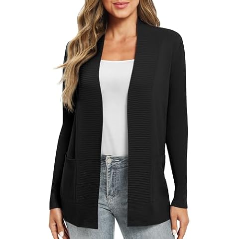 Cardigan léger EXCHIC noir Cover