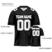 Custom Replica Football Jersey - Personalized Stitched Team Name and Numbers, Perfect Fans Gift, Adult Youth Sizes S-6XL Black