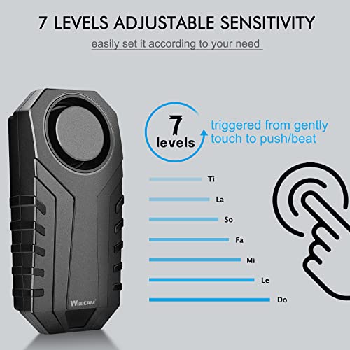 WSDCAM Catalytic Converter Alarm 113dB Loud Wireless Catalytic Converter Anti Theft Vibration Vehicle Security Alarm System Motorcycle Car Alarm with Remote Aluminum Alloy and Heat Insulated Pad - Image 6