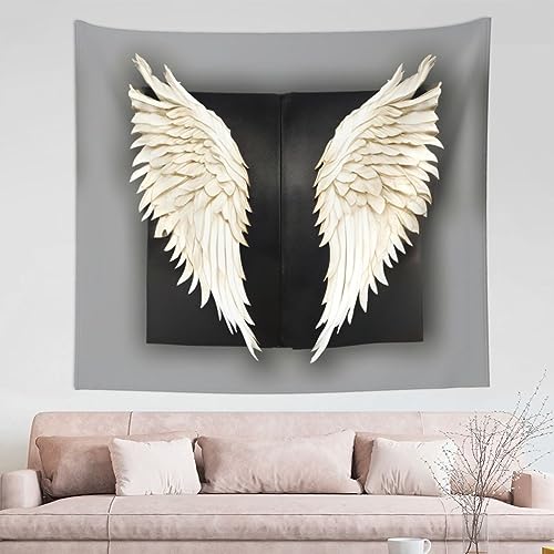 HJLUUFT angel feathers print Wall Art,Wall Hanging Tapestry 