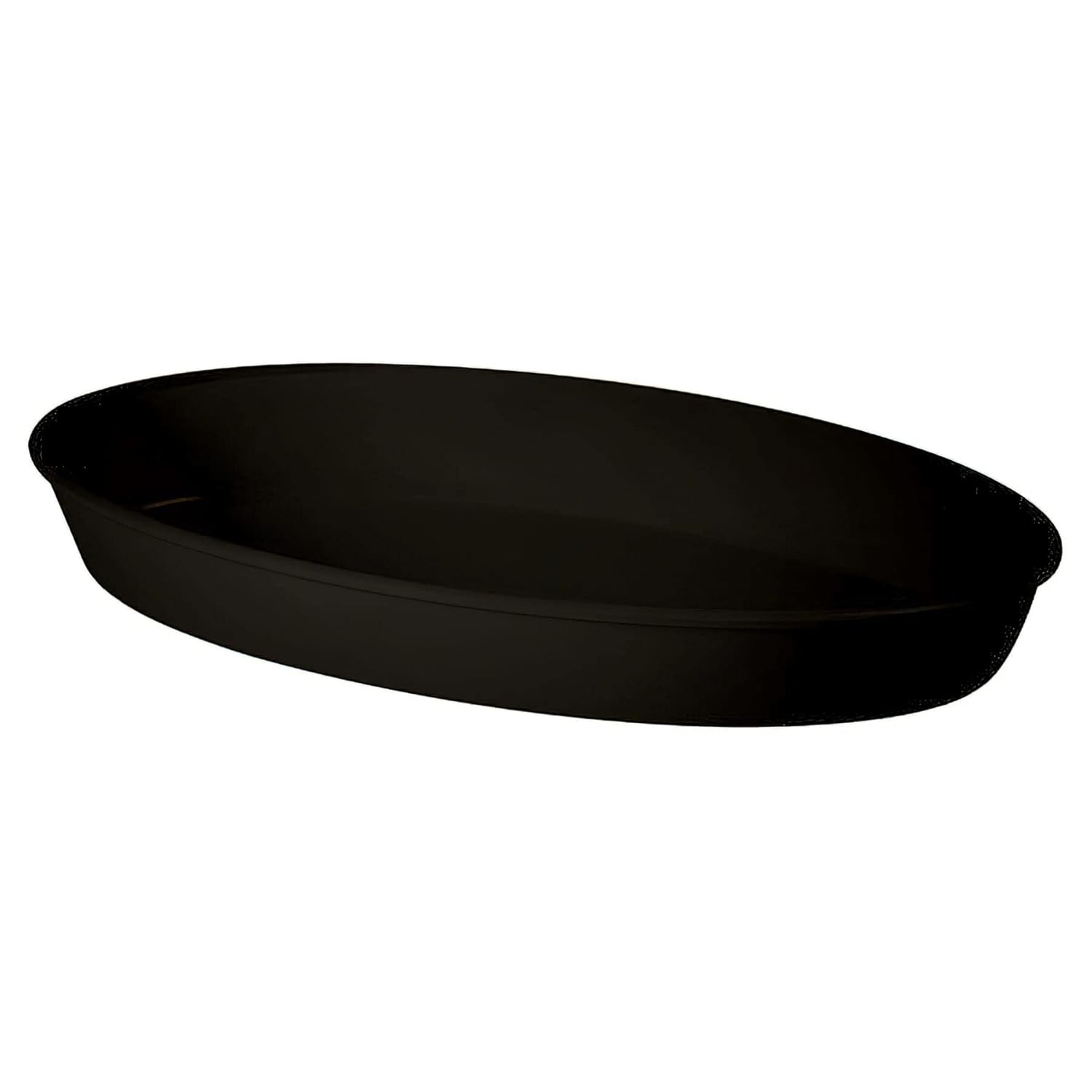 GET ML-183-BK Melamine Oval Casserole Serving Dish, 4.5 Quart, Black