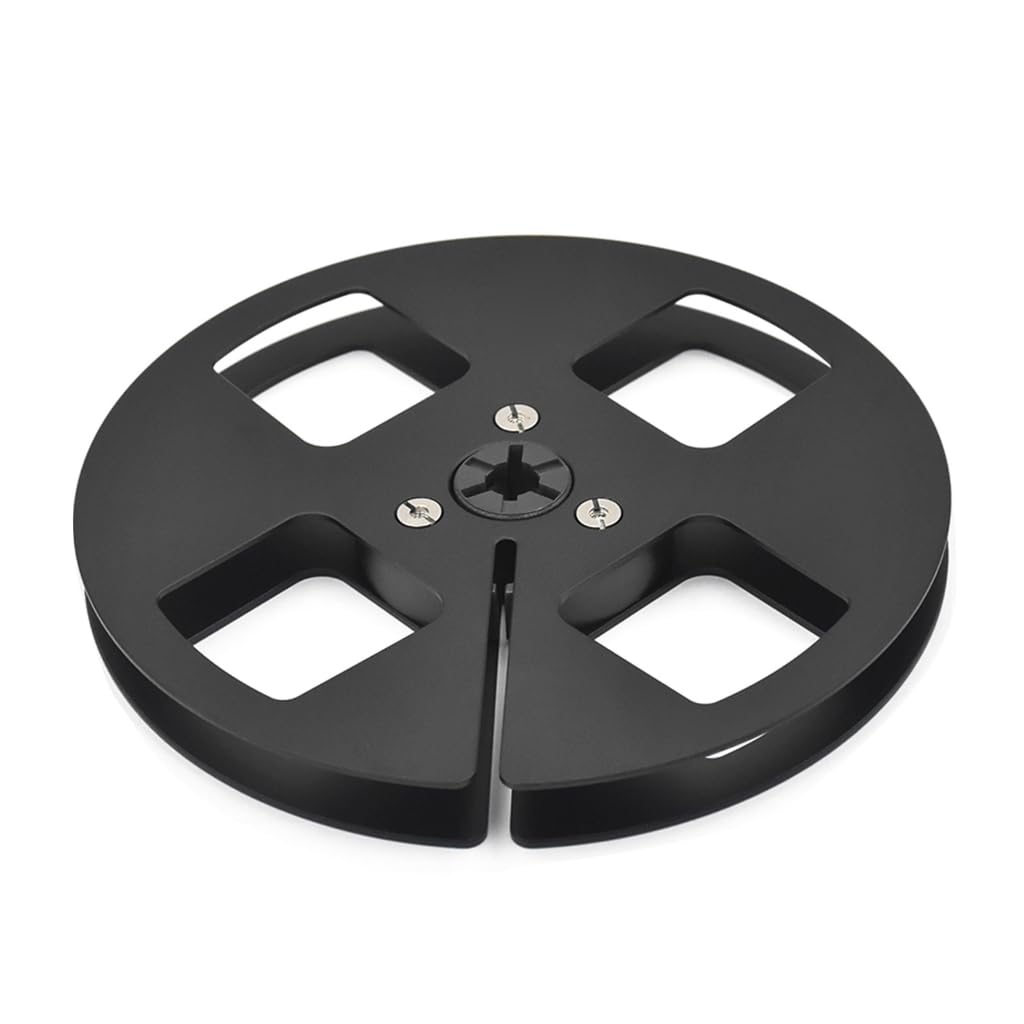 Tsophreniq 5inch Aluminum Empty Tape Reel for 1/4 Tape Recorders 4 Hole Design for Stable