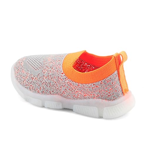 Image of ASIAN Sparkle-01 Kids LED Shoes for Boys & Girls with Soft Knit Material | Lightweight and Easy Slip-On Fit