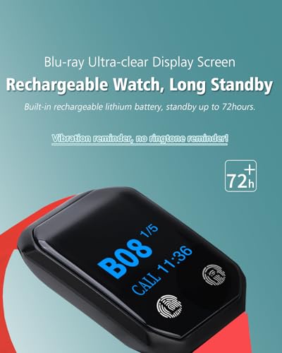 WNKRUN Caregiver Pager System Nurse Calling System 1200+ft Wireless Calling System with 1 Display Receiver/2 Watch Pagers/1 Signal Amplifier/15 Call Buttons for Clinic/Hospital/Nurses Station/Home