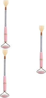 KALLORY 3 Pçs Rolo De Massagem Rolo De Jade Natural Rolo Massageador De Olhos Rolo De Massagem Facial Ferramentas De Cuidados Com A Massageador Facial Ferramentas De Massagem Facial