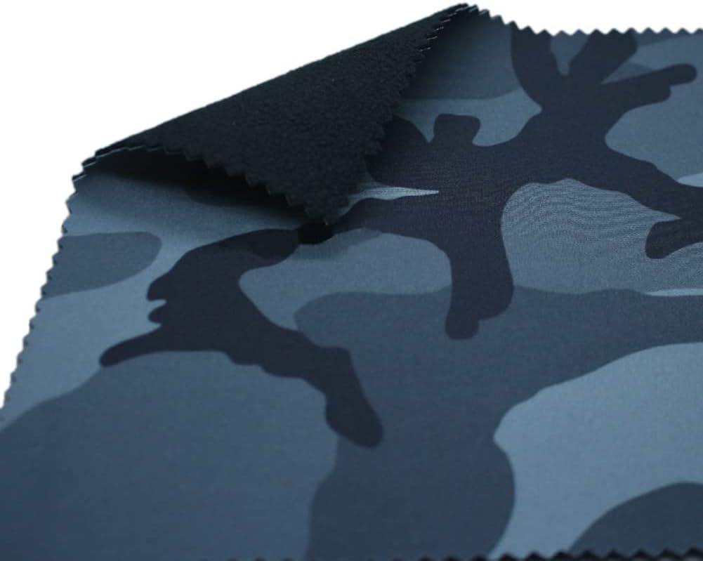 Tong Gu Stretch Polar Fleece Softshell Fabric Cloth Double Face Breathable Waterproof for Hiking Coat Pant Sewing Material (Grey, 59x39 in/150x100 cm)