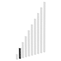 Adam Hall 61535 B 4 Mounting Rail 4 HE Contents: 1 item 2 mm steel, black powder coated Mounting rail