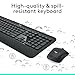 Logitech MK540 Advanced Wireless Keyboard and Mouse Combo for Windows, 2.4 GHz Unifying USB-Receiver, Multimedia Hotkeys, 3-Year Battery Life, for PC, Laptop