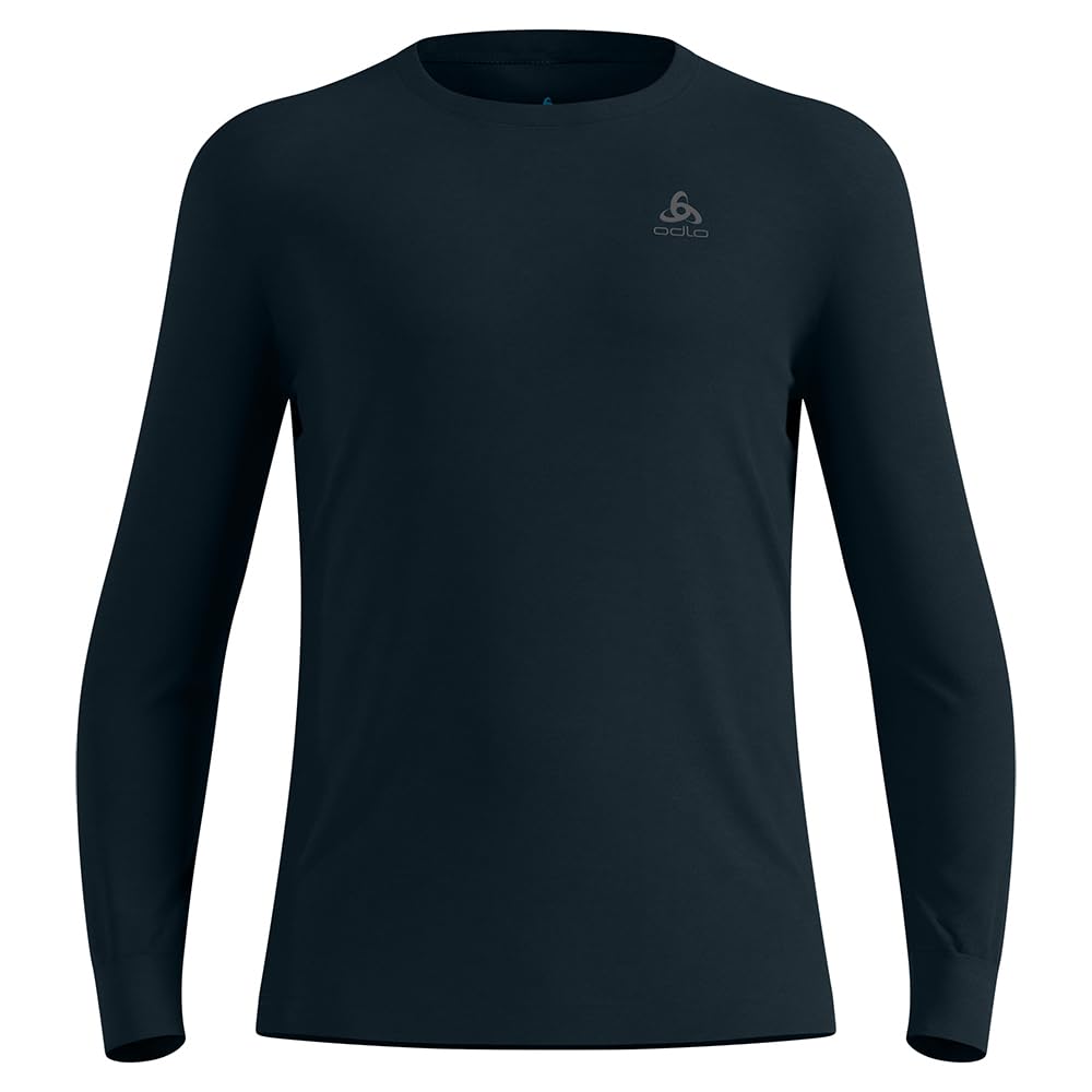 Odlo Intimo Termico da Uomo in Lana Merino 200, Maglia Termica a Maniche Lunghe, con Scollo Rotondo, da Uomo