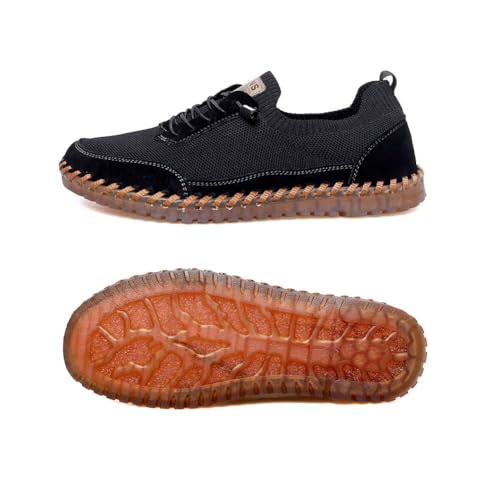 Image of Men's Genuine Leather Loafer Shoes Slip On Soft Walking Driving Shoes