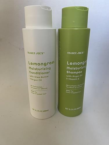 Trader Joe's Lemongrass Moisturizing Shampoo and Lemongrass Moisturizing Conditioner (Shampoo & Conditioner - Pack of 1)