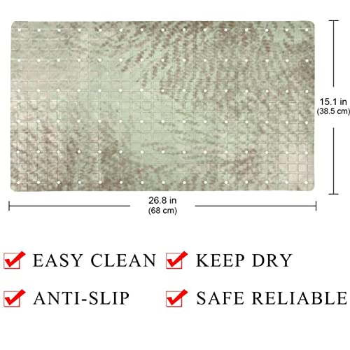 Tapis de baignoire antidérapant lavable à drainage rapide pour douche
