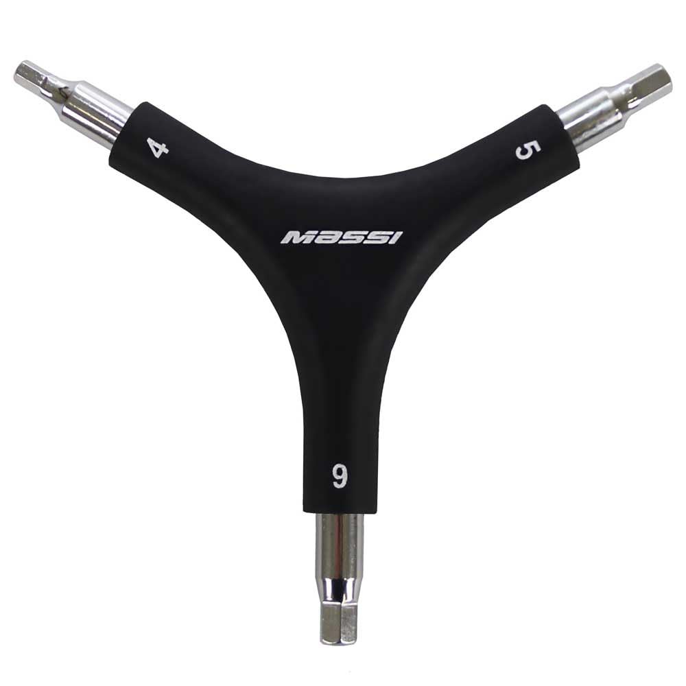 Massi Triple Allen Key 4/5/6 MM Bike Accessories, Unisex Adults, Black (Black), One Size