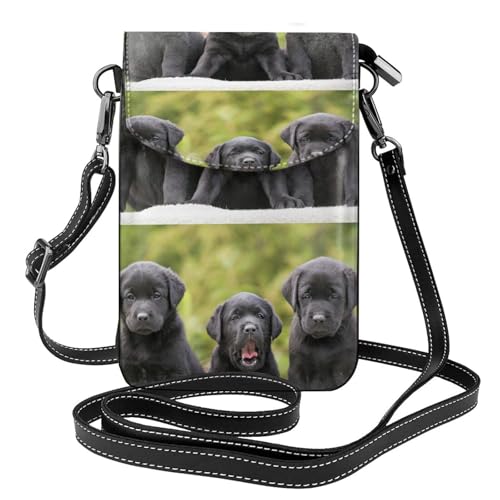 Portefeuille en cuir PU imprimé Labrador et finitions soignées