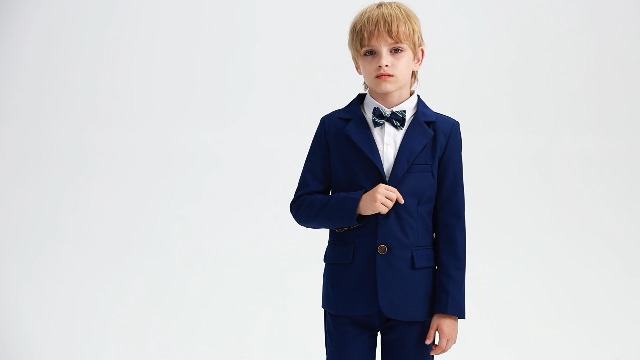 Minetom Jungen Anzug Set 2-teilig - Karierter Blazer & Hose Für Festliche Anlässe
