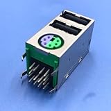 Wiring Connecting Terminals - 5pcs PS2+USB Dual-Port Audio Socket Single-Layer Mouse Socket Double-Layer Keyboard Socket Three-Layer Audio Port