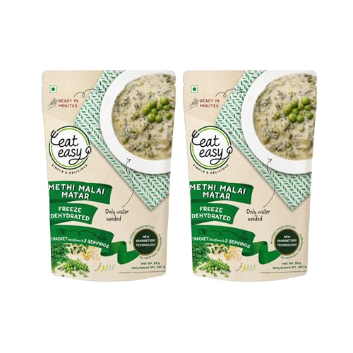 Image of Eat Easy Instant Methi Malai Matar- 85g (Pack of 2) After Preparation 360g