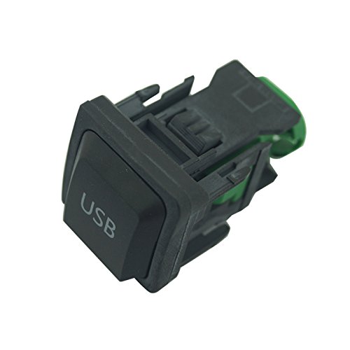 FEELDO Car OEM RCD510 RNS315 USB Cable with Switch for VW Golf MK5 MK6 VI 5 6 Jetta CC Tiguan Passat B6 Armrest Position (B)