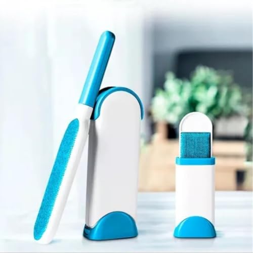 Escova Tira Pelos Pet Fur 2 em 1 – Removedor de Pelos com Base Autolimpante para Roupas, Sofás, Cama