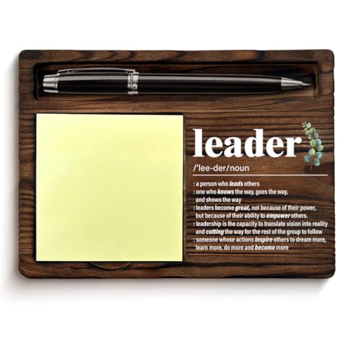 Leadership Gifts for Women Men Appreciation Gifts for Leader Boss Mentor Manager Leader Definition Sticky Note Holder Office Home Decor