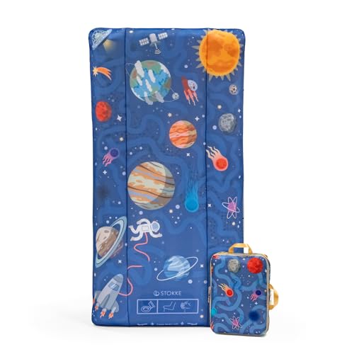 Stokke JetKids CloudSleeper Space Maze - Inflatable Kids Travel Bed - Includes Integrated Pump & Packing Cube - Best for Ages 2+