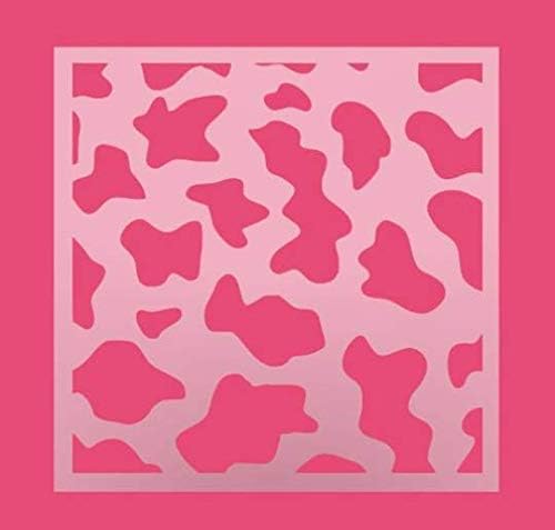 Plantilla reutilizable con estampado de vaca