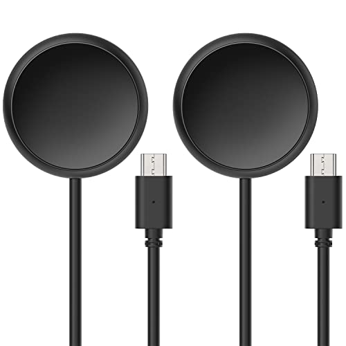 [2 Pack ] Pixel Watch Charger Compatible with Google Pixel Watch, Tading Replacement USB C Magnetic Charging Dock Cable for Google Pixel Watch, Black - 3.3ft 100cm