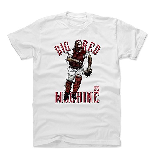 500 LEVEL Johnny Bench Shirt (Cotton, XXX-Large, White) - Johnny Bench Big Red R