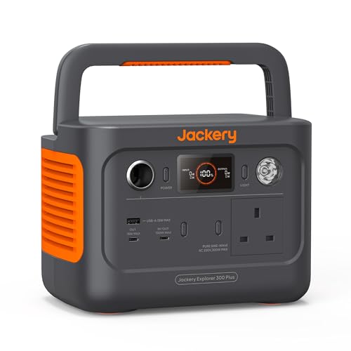 Jackery Explorer 300 Plus, 288Wh Portable power station with...