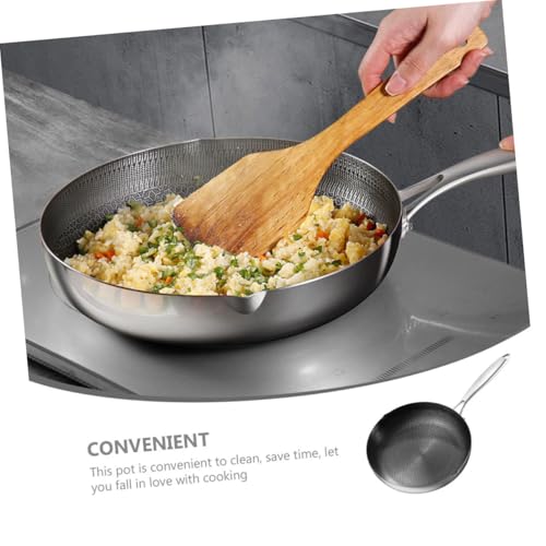 Poêle quotidienne argenté compatible plaque induction inox - 4