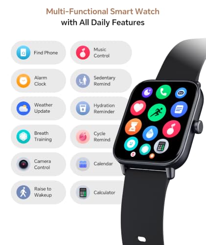 Image of Quican Smart Watches for Women /Men, 2 Bands, Compatible for Android iPhone
