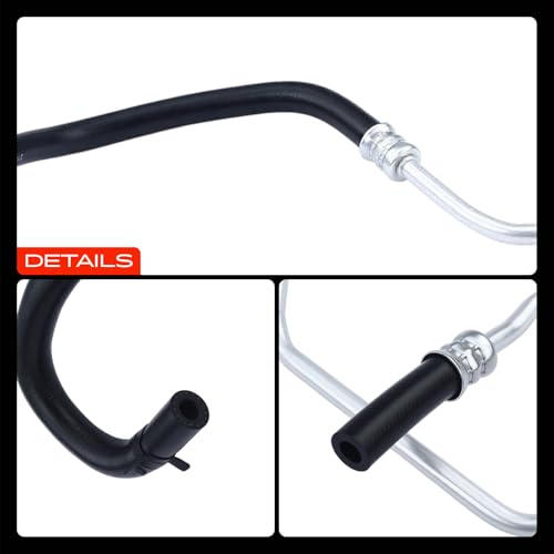 A-Premium Power Steering Return Hose Line Assembly Compatible with Ford F-250/F-350/F-450/F-550 Super Duty 1999-2003, Excursion 2000-2003, 7.3L, Hydraulic Brake Booster to Reservoir by A-premium - Image 9
