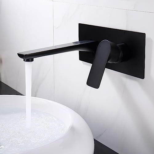 Grifo para lavabo de baño de montaje en pared para renovar el aseo familiar con agua caliente