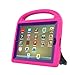 AVAWO Kids Case Built-in Screen Protector for iPad 2 3 4 （Old Model）- Shockproof Handle Stand Kids Friendly Compatible with iPad 2nd 3rd 4th Generation (Rose+Purple)